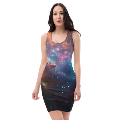 cosmic dazzle bodycon dress 🌌